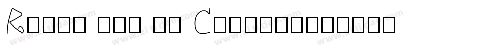Ready for my Closeup字体转换